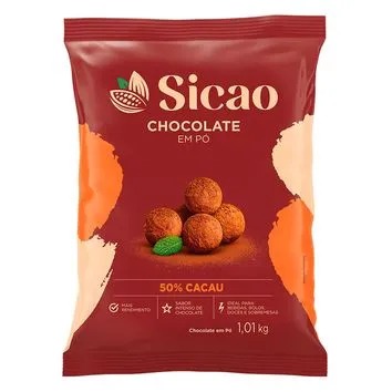 CHOCOLATE EM PÓ 50% CACAU SICAO