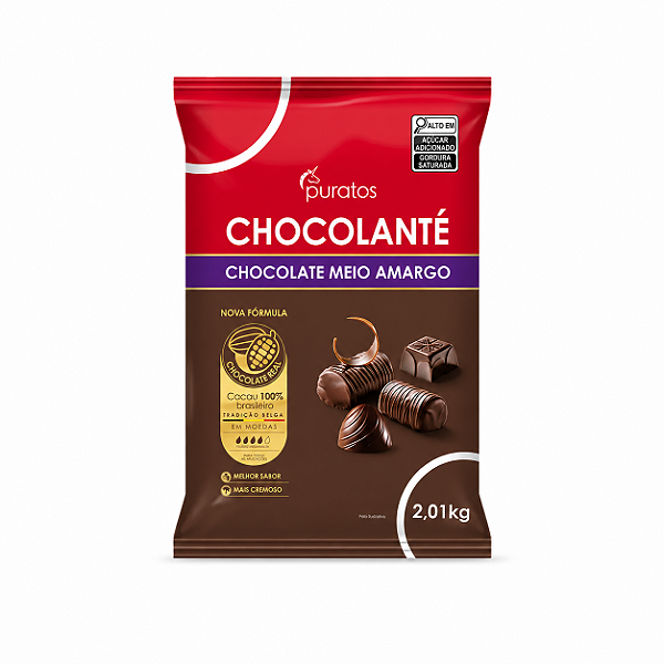 CHOCOLATE CHOCOLANTÉ MOEDAS MEIO AMARGO 2,01KG PURATOS