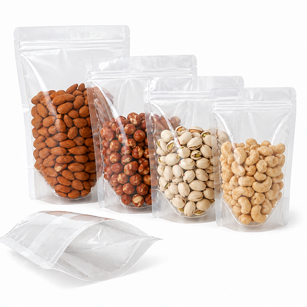 EMBALAGEM STAND UP POUCH TRANSPARENTE PCT/10UN VABENE