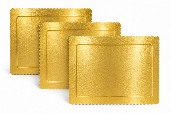 CAKE BOARD RETANGULAR DOURADO ULTRAFEST