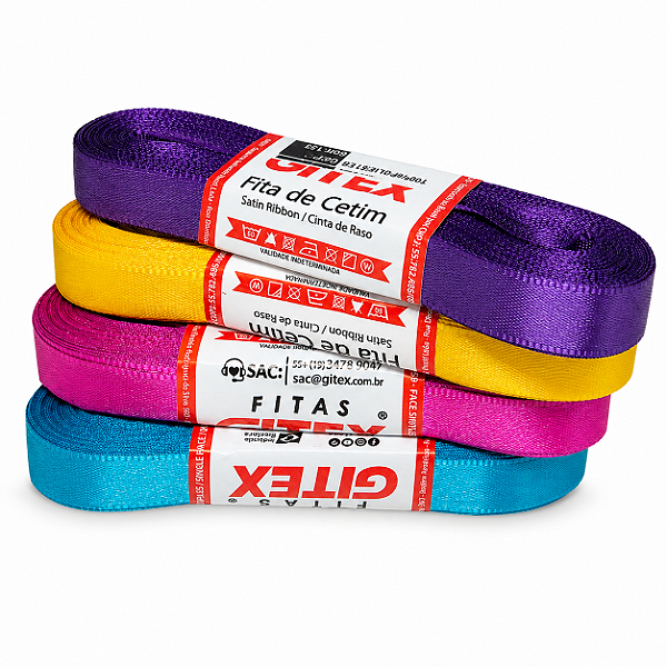 FITA DE CETIM Nº 02 10MM GITEX 10MT