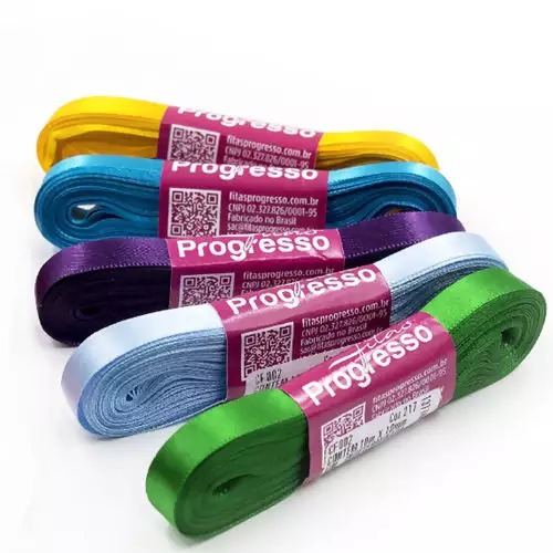 FITA DE CETIM Nº 02 10MM PROGRESSO 10MT