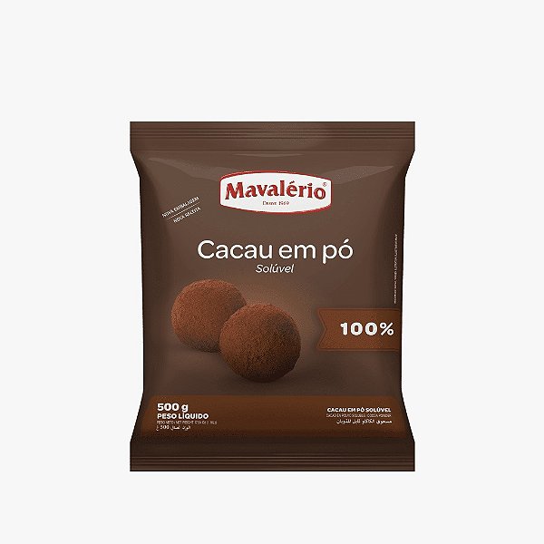 CACAU EM PÓ ALCALINO 500GR MAVALÉRIO