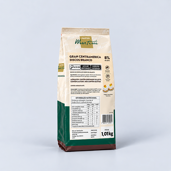 COBERTURA GOTAS BRANCA GRAN CENTRAMERICA 1,01KG MASTER MARTINI