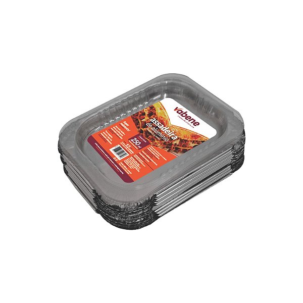 MARMITINHA/ASSADEIRA C/TAMPA PET 250ML PCT/12UN VABENE