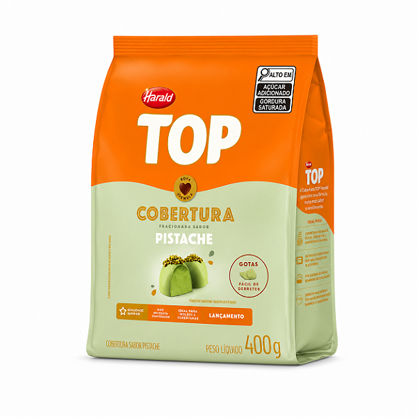 COBERTURA GOTAS TOP PISTACHE 400GR HARALD
