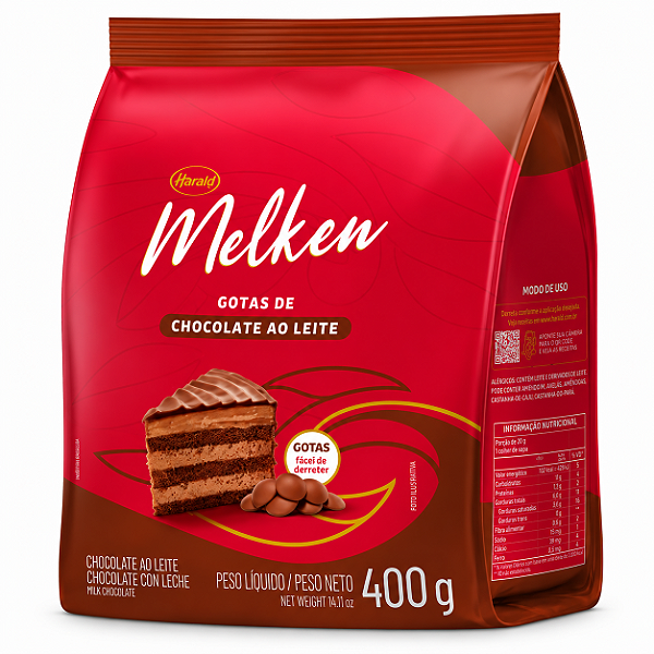 CHOCOLATE GOTAS AO LEITE MELKEN HARALD