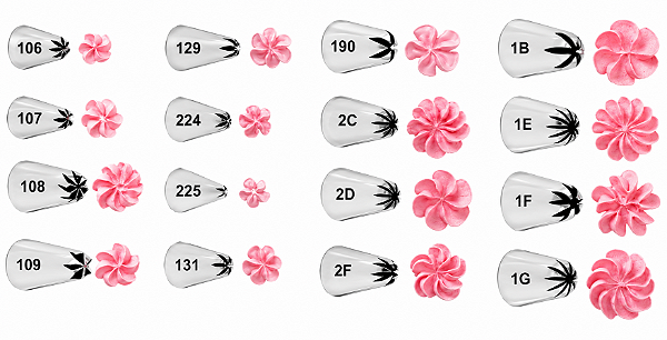 BICOS DE CONFEITAR FLOR WILTON