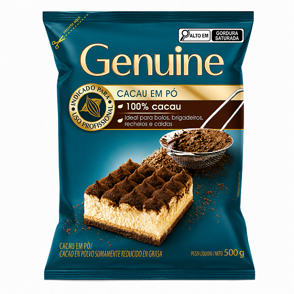 CACAU EM PÓ 100% 500GR GENUINE