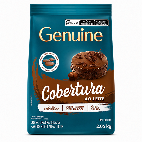 COBERTURA AO LEITE GOTAS 2,05KG GENUINE