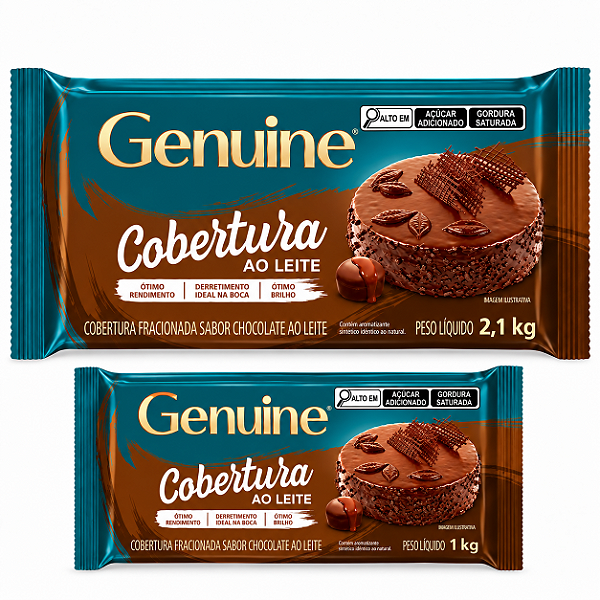 COBERTURA AO LEITE BARRA GENUINE