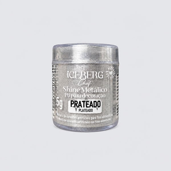 PÓ PARA DECORAÇÃO PRATA 5GR ICEBERG