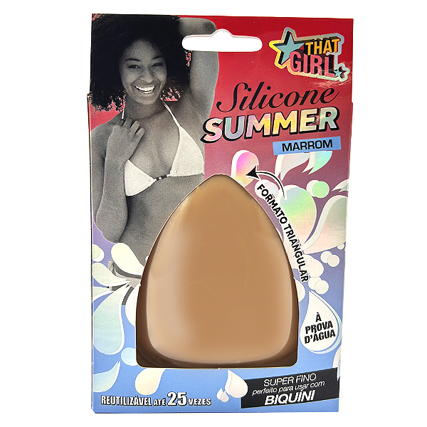 Silicone Adesivo SUMMER para Seios That Girl - Marrom