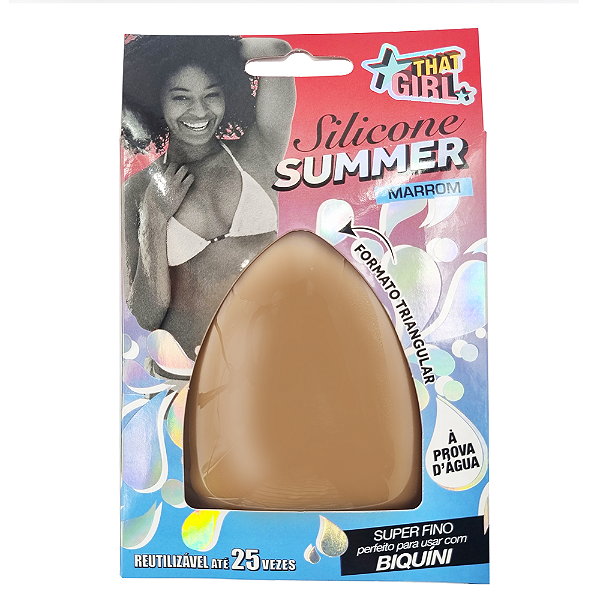 Silicone Adesivo SUMMER para Seios That Girl - Marrom