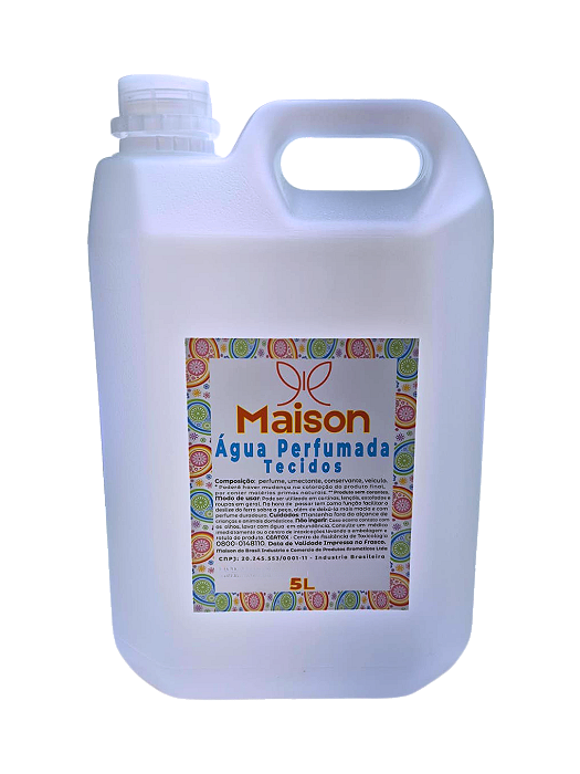 Água Perfumada Roupas Lençol Aromatizador 5 Litros