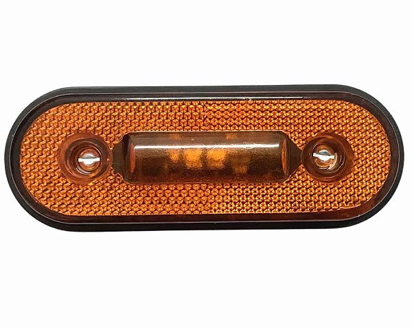 Lanterna Blindada Lateral Led Laranja Baú Guincho Carreta