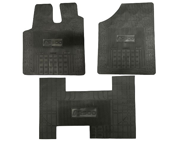 Tapete Borracha Dianteiro Preto Para Kia Bongo K2500 13/20
