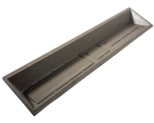 01 Moldura Painel Rádio Plástico Marrom Caminhão Mb Ln / hpn / 710 / 1618