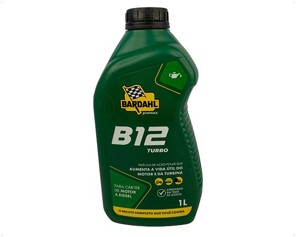 Aditivo Óleo Lubrificante Protetor Motor Diesel B12 Turbo de 1 Litro para Caminhões e Ônibus