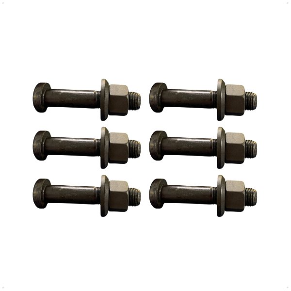 6 Parafuso Fixação Roda Traseiro 18x90mm Caminhão Vw / Ford Cargo