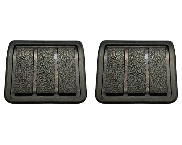 02 Capa Sapata Pedal Freio Embreagem de Borracha Para Volvo