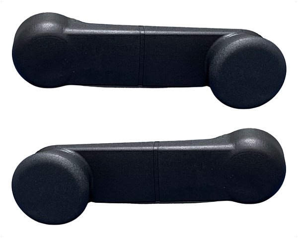 02 Manivelas Preta Regulagem Vidro Manual Porta Pra Ford Pitbull e Ranger