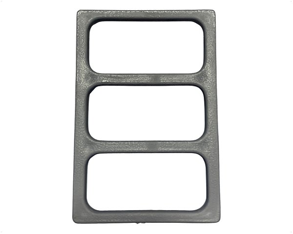Tampa Cega Tapa Furo Painel Cinza 03 Furo Para Caminhão Mb Bicudo