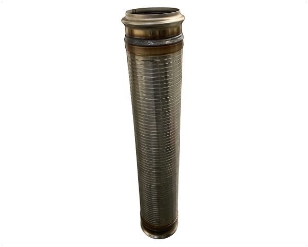 Tubo Flexível Escapamento 3pol 1/2 Para Caminhão Vw Constellation 17250 24250 19320 19370 25370