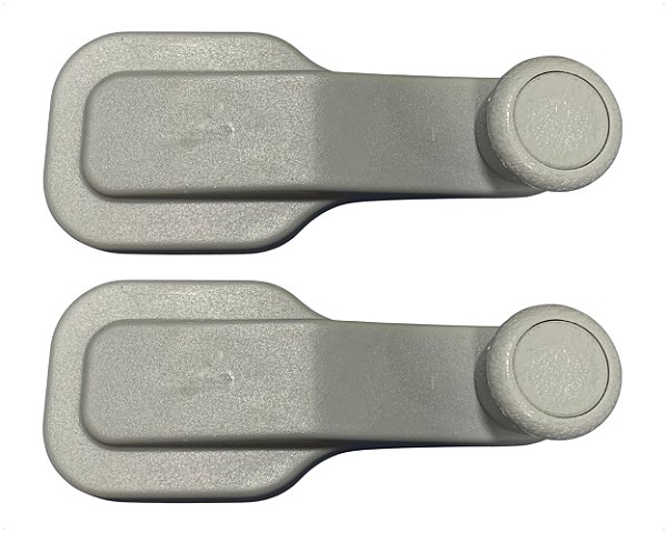 02 Manivela Regulagem Vidro Manual Porta Plástico Cinza Para Volvo Nl de 1993 até 2006