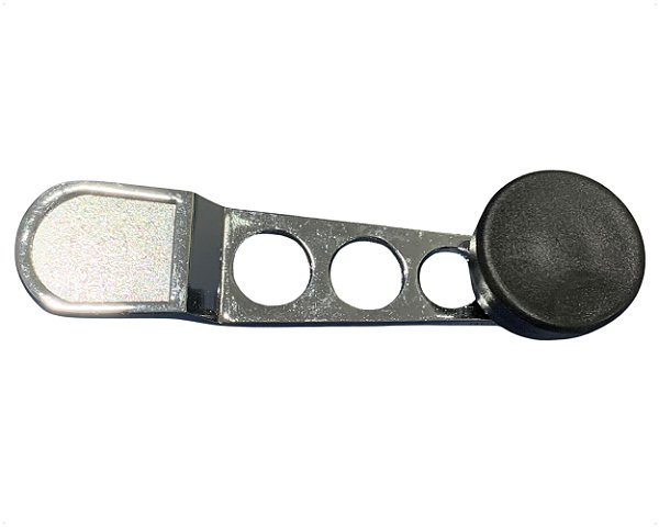 Manivela Esportiva Regulagem Vidro Porta Antimônio Prateado Para Vw Fusca de 1959 até 1986