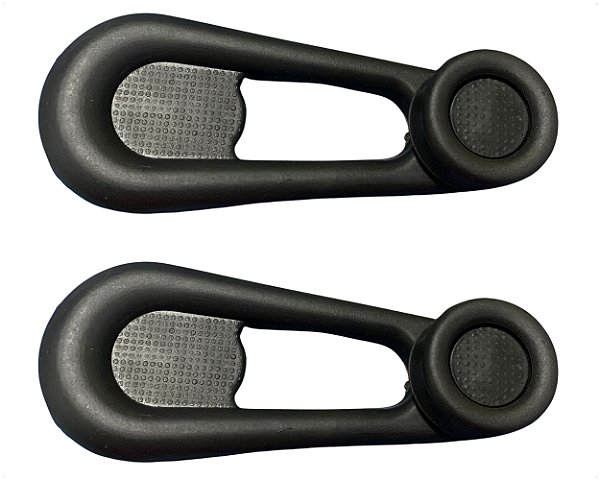 02 Manivela Regulagem Manual Vidro Porta Plástico Preto Para Scania 4 P114 R114 T114 124 12