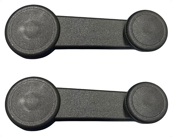 02 Manivela Regulagem Vidro Porta Plástico Preto para Ford Fiesta Ka Ranger Ecsoport Courrier