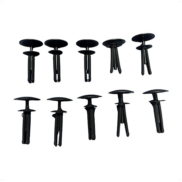 10 Grampos Fixador Defletor Parachoque Para Caminhão Vw de 2000 em Diante