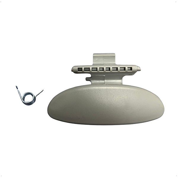 Maçaneta Puxador Porta Luvas Com Molas Cinza Claro Para Citroen C3 de 2003 a 2012