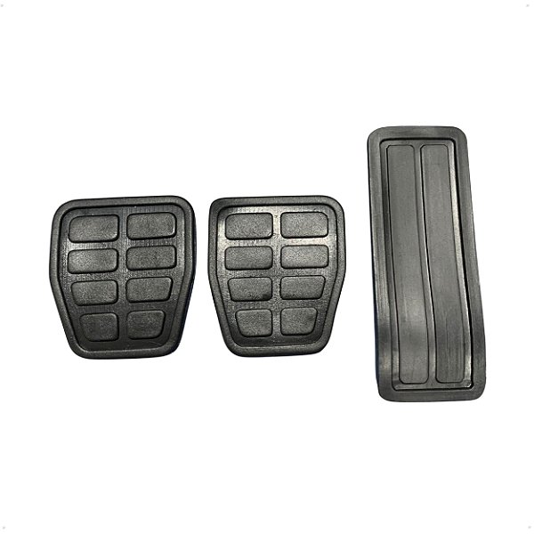 3 Sapata Pedal Borracha Freio Embreagem Acelerador Para Gol Voyage Parati Saveiro Passat de 84 a 01