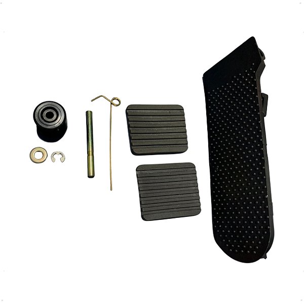 Kit Sapata Pedal Borracha Freio Embreagem Acelerador Para Fusca Brasilia Variant TL 75