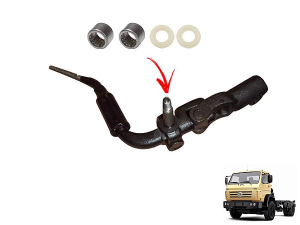 Alavanca Trambulador Marcha Cambio Caminhão VW Worker 13170 15170 17210 23210 C/ Motor Cummins B