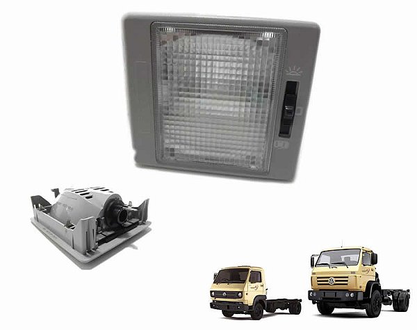 Lanterna Luz Teto Cortesia Caminhão VW 2000 em diante 8150 8160 18310 17210 24250 15180 13180