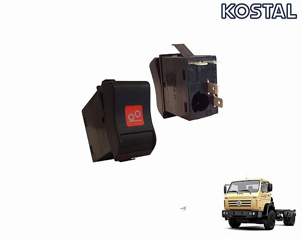 Botão Interruptor Acionamento Eixo Auxiliar VW 23210 23220 23310 17250e 23250e 24250e 13170e 15170e 17180 2T0953235A