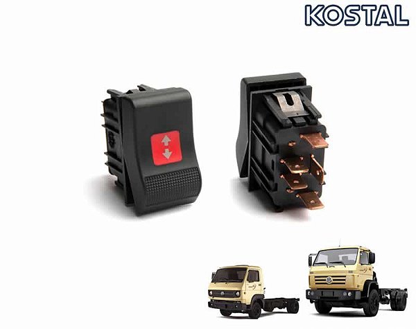 Botão Interruptor RPM Controle Rotação 24V Caminhão VW Worker 8150e 9150e Cummins 24250e 17150e 15170e 13170e 26260e 31260e 2R0941563