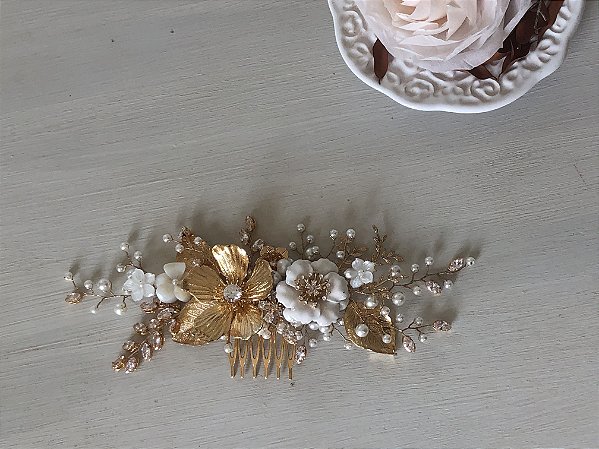 Arranjo no estilo  Floral para noiva - Coleção Cottage