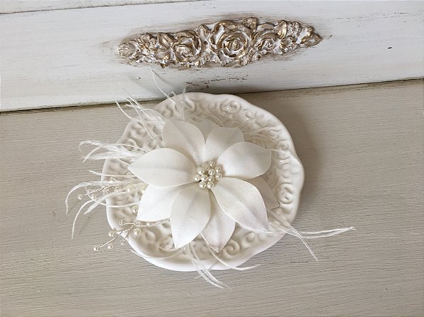 Lírio para penteado de noiva modelo  Amanda Grande Unitário