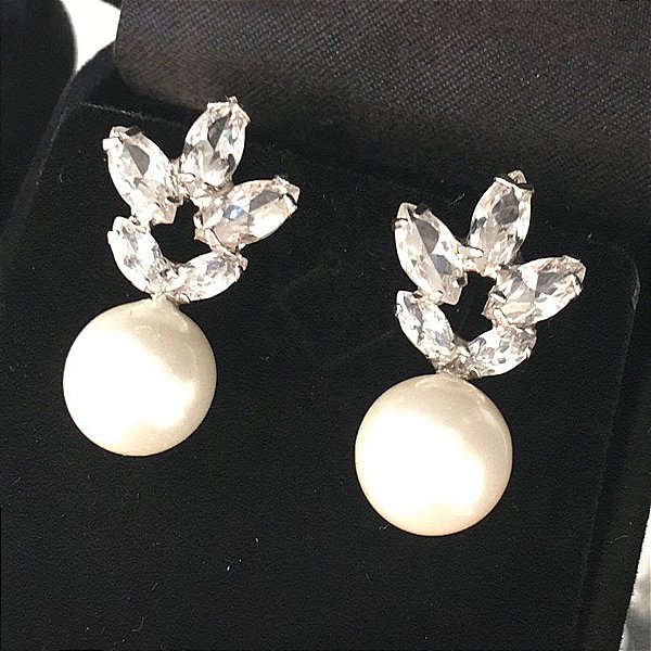 Brincos para noiva modelo Mariana