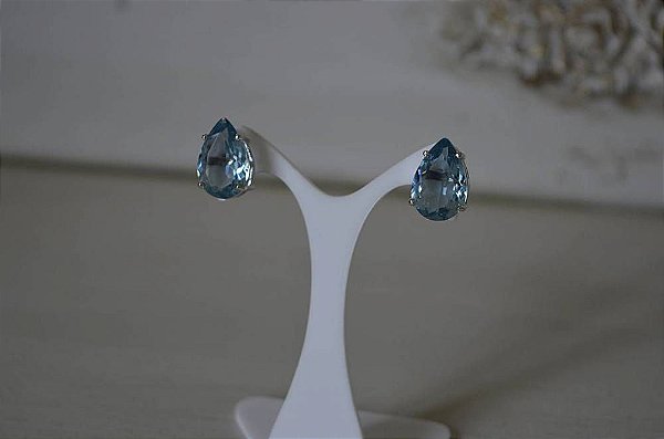 Brincos em gota color semi joia modelo Ana Eliza