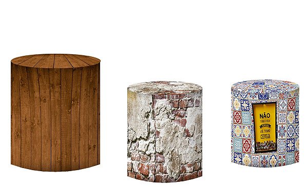Kit Capas de Cilindro de festa em tecido sublimado Boteco