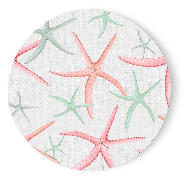 Kit 8 Capas de Sousplat Tecido Sublimado Coleção Maris 35cm