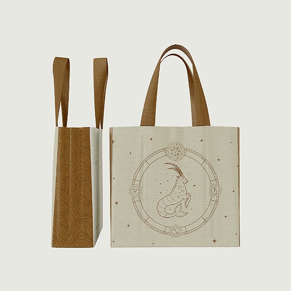 Tote Bag Bolsa Em Tecido Coleção Zodiac - Capricórnio
