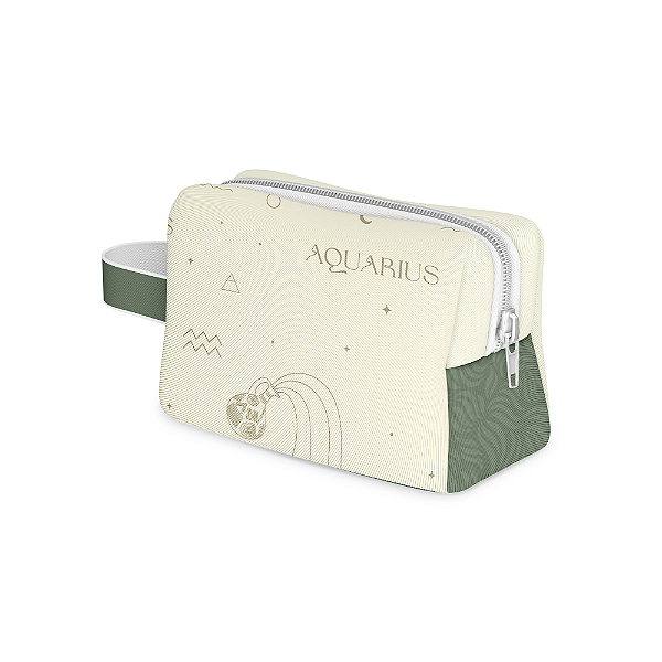 Nécessaire Box em Tecido Sublimado Coleção Zodiac - Áquario