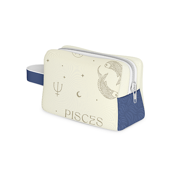 Nécessaire Box em Tecido Sublimado Coleção Zodiac - Peixes
