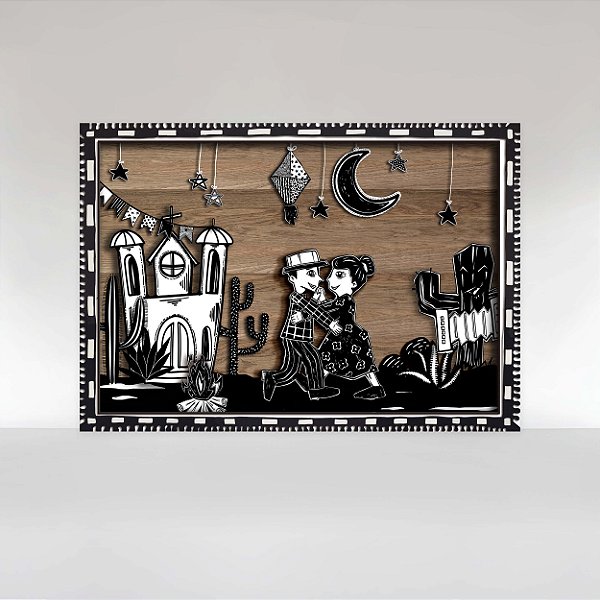 Painel de Festa em Tecido Sublimado Festa Junina Cordel